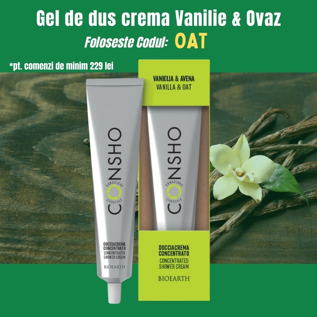 Gel de Dus crema Vanilie & Ovaz